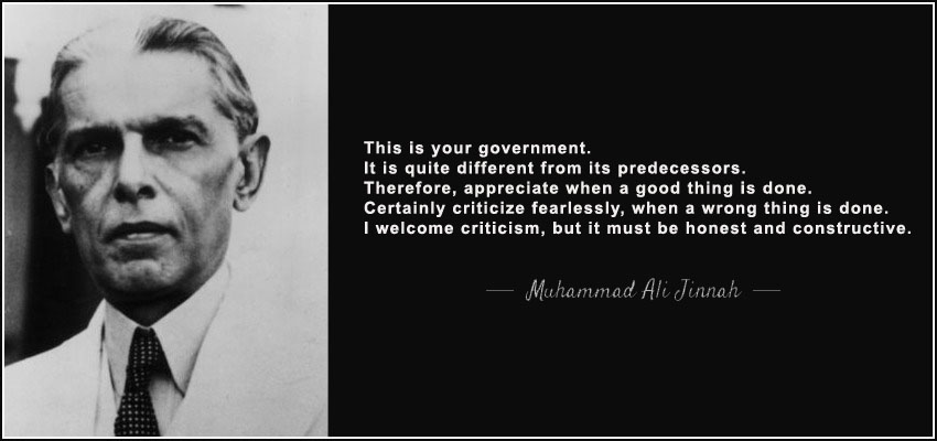 AintARobot's tweet photo. “Certainly criticize fearlessly, when a wrong thing is done . I welcome criticism, but it must be honest and constructive.”

~Muhammad Ali Jinnah https://t.co/yDY1z8kwrh