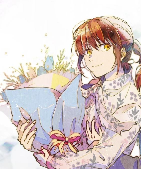 Bam holding blue things 