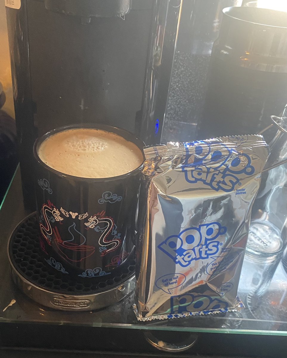 LiveWithWinter's tweet photo. I’m an adult who does adult things.

 Like eating pop tarts for breakfast with my coffee. https://t.co/45TDK244bF