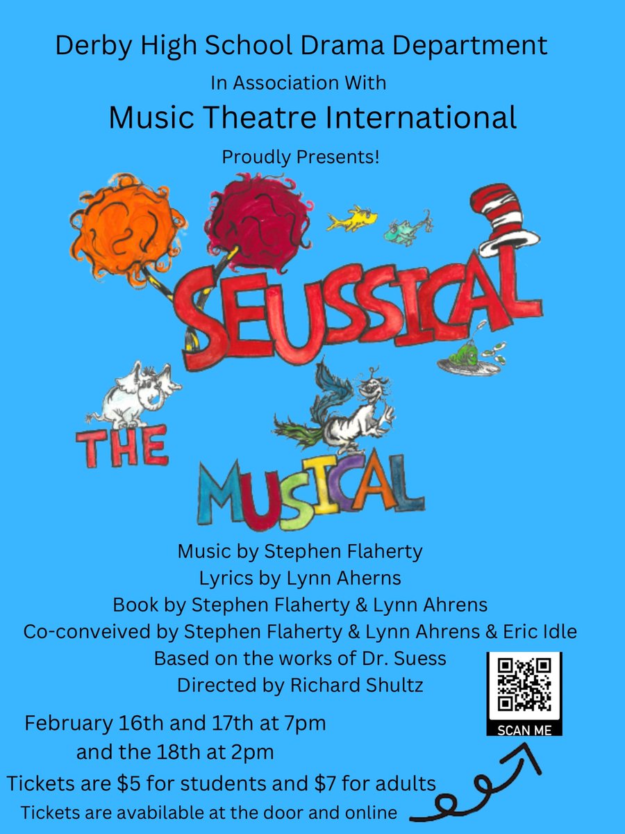 DHS_TROUPE184's tweet photo. Suessical is coming up!!! https://t.co/LD5wIcL3LP