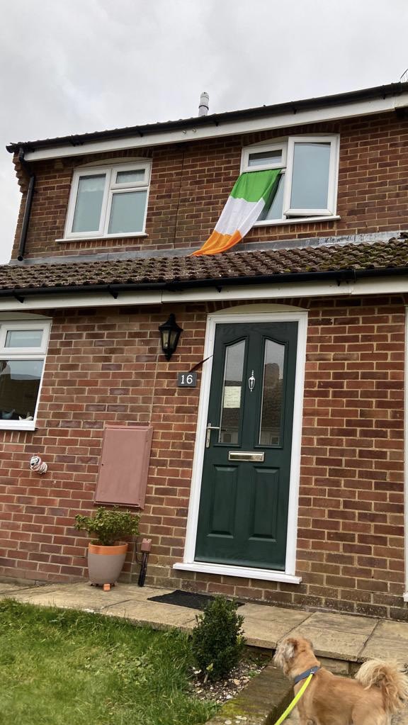 Mam likes to wind up her neighbours when the Six Nations is on ☘️🇮🇪 #uptheirish #galwaygirllivinginhampshire