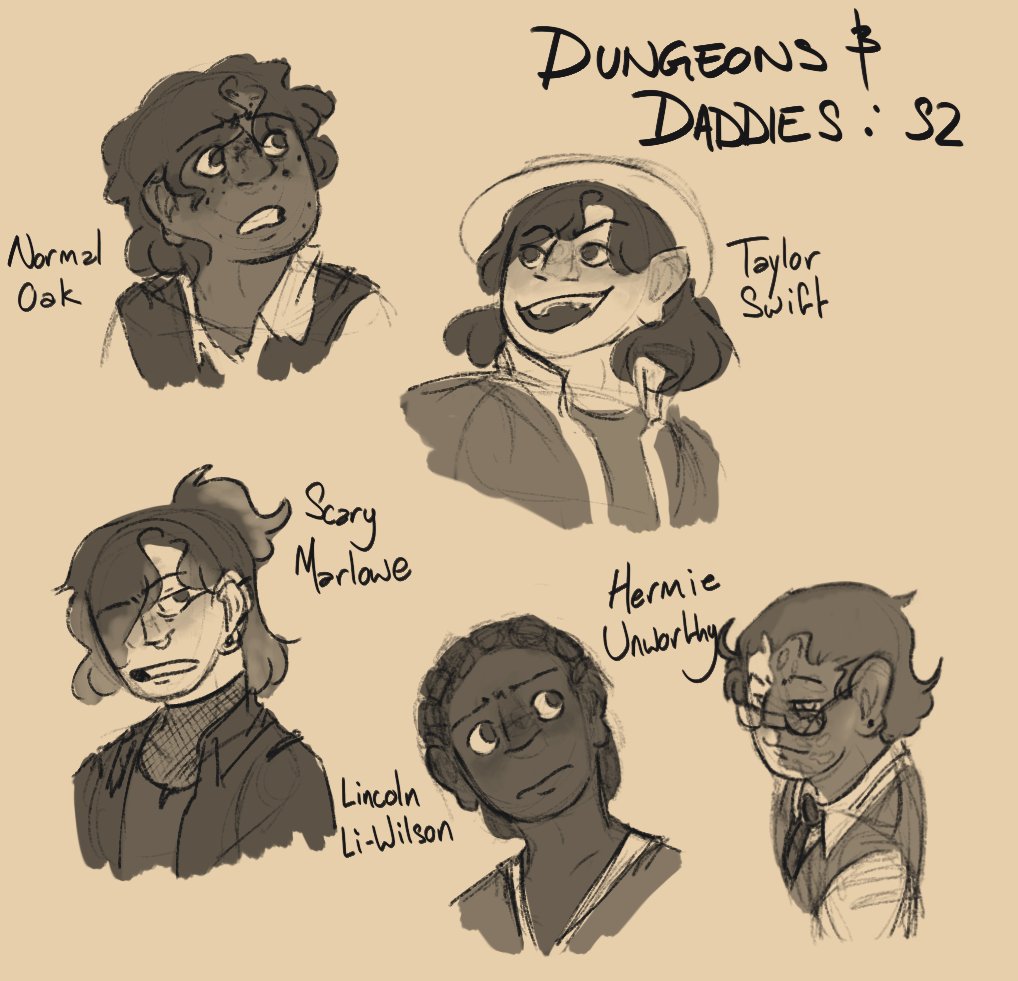 i drew these a while ago but after recent episode events i think its very funny to post these headshots now so here <3