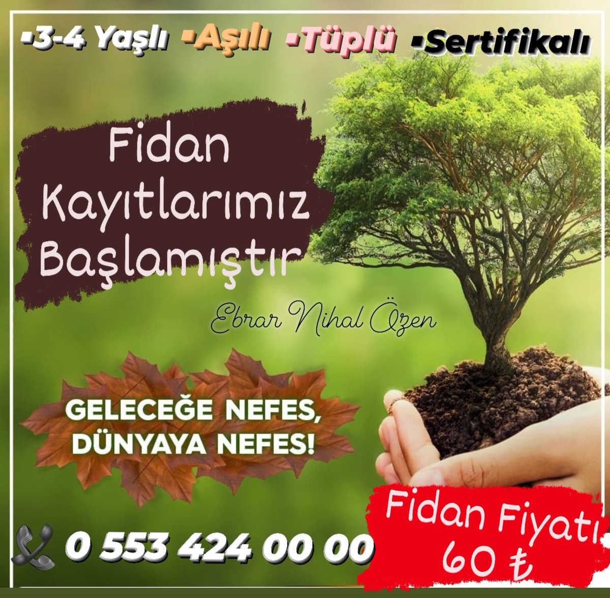 iblisolog's tweet photo. Sende 1 fidan dikmek ister misin? 

Haram-i Eşme uygulama kapsamında niyet mukabili kişi başı 7 meyve fidanı dikilmesini tavsiye ediyoruz.

2023 ilkbahar dikimleri Allah'ın c.c. izni ile Ankara'da yapılması planlanmıştır. Yurt içi ve yurt dışı kayıtlarımız devam etmektedir. https://t.co/acT4kMw27D
