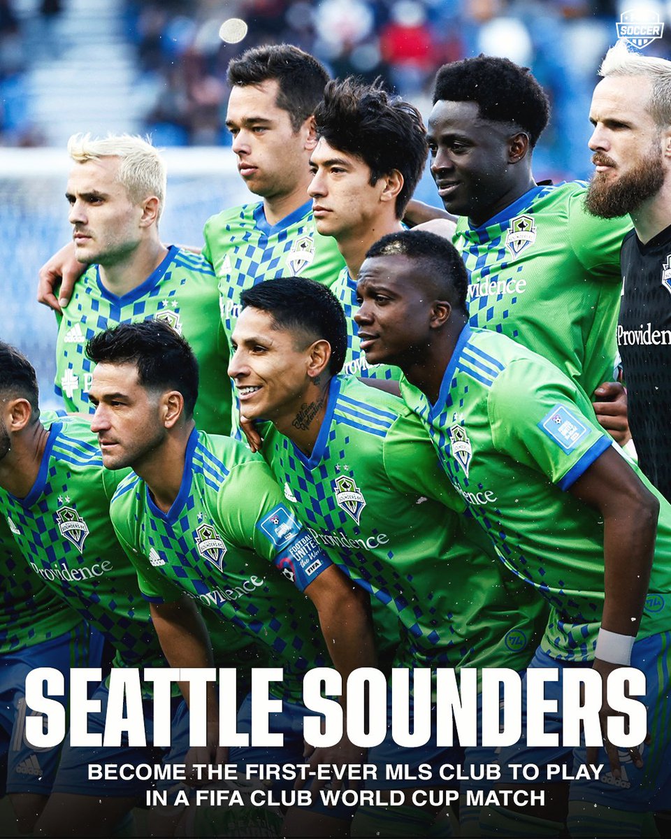 FOXSoccer's tweet image. The @SoundersFC become the first-ever @MLS club to play in a FIFA Club World Cup match 🇺🇸🙌