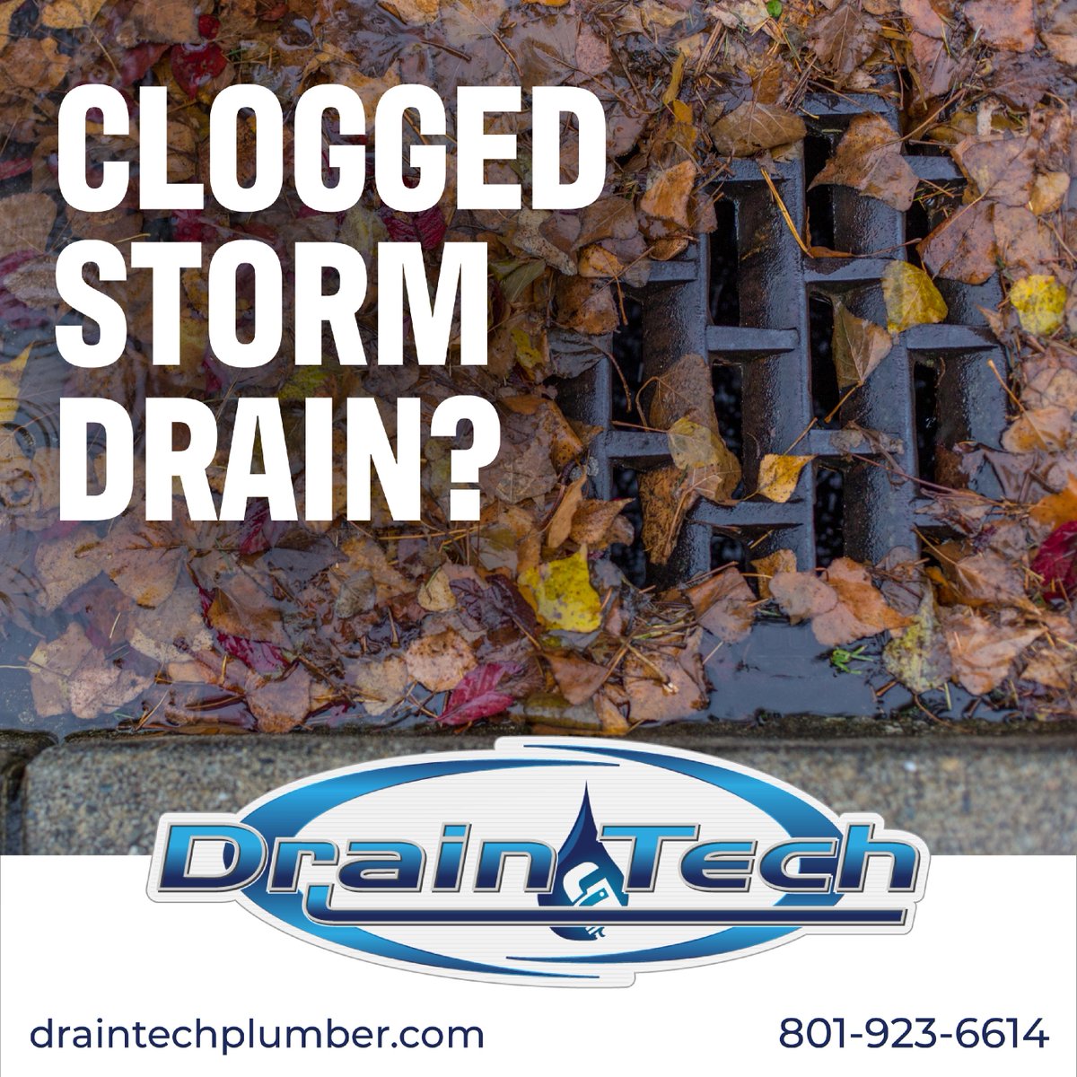 DrainTech3's tweet image. As the snow falls and melts your storm drain can fill with all sorts of things. Don&apos;t wait till it&apos;s full, give us a call today: (801)923-6614.

#DrainTech #cloggeddrains #drainproblems #stormdrains