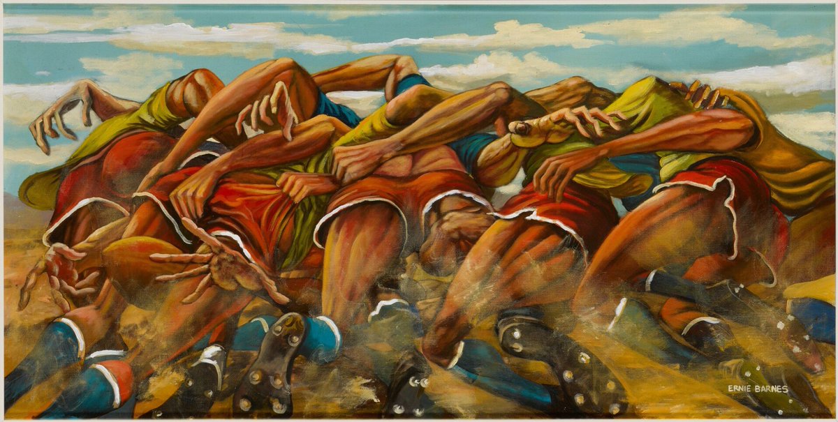 kaospheric's tweet image. One from the files🗃️ Art Skool🎨 Discover the art of #ErnieBarnes ➡️ka-os.blogspot.com/2021/11/ernie-…⬅️ #Art🖌️ #LGBTQ🔻 #LGBT🏳️‍🌈 #KAOS🌐