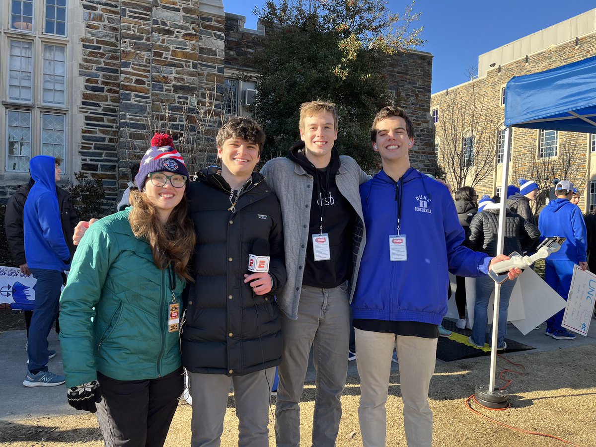 JonathanLevitan's tweet photo. Big thanks to @espn and @itsthebaldgirl for having me on this morning! Plenty more on the way for @DukeChronicle @dukebasketball inside Cameron tonight https://t.co/pOyZqs40kG