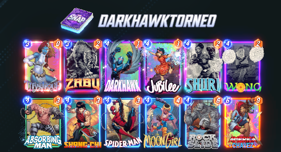 TheDoctorGamesX's tweet photo. Bueno nos han tumbado en ronda 2 del torneo de la xperience y law a llegado a semis , ni tan mal :) me quedo con el pedazo de directo y la familia que tengo k es la mejor #MarvelSnap @SnapDecks @MarvelSnapZone @marvelsnappage  paso deck https://t.co/gsGNKNZizL
