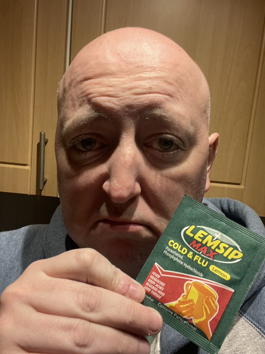dj_ison's tweet photo. Feeling rubbish today. Lots of Lemsip being consumed (other cold remedies are available) #cold #alwaysill https://t.co/n0XEBKe5Fs