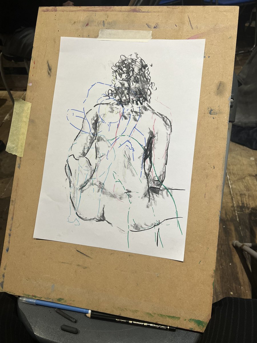 i went to a drawing class held in a grocery shop this week