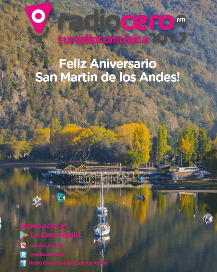 Felices 125 años a nuestro querido San Martin de los Andes!!!!!
.
#sanmartindelosandes #felizcumpleaños #125años #elparaisoexiste #lacero #turadiotumusica #smandes #sma