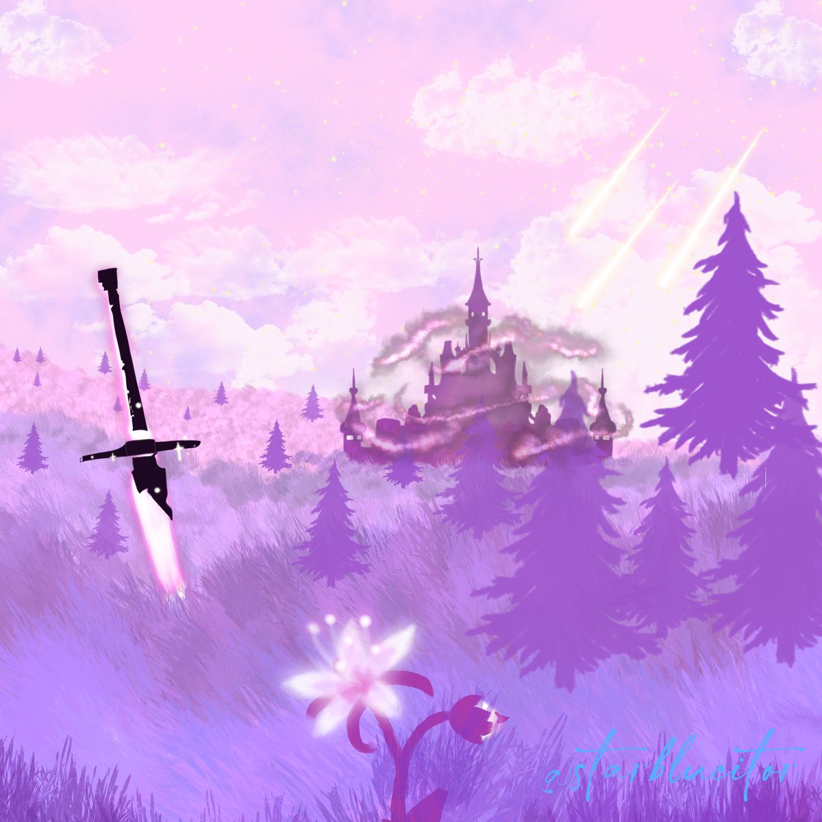 Zela breath of the wild labdscape trying « argodeon » style. It suit well the procreate stamp I experimented. #zeldabreathofthewild #zeldafanart #breathofthewild #fanart #digitalart