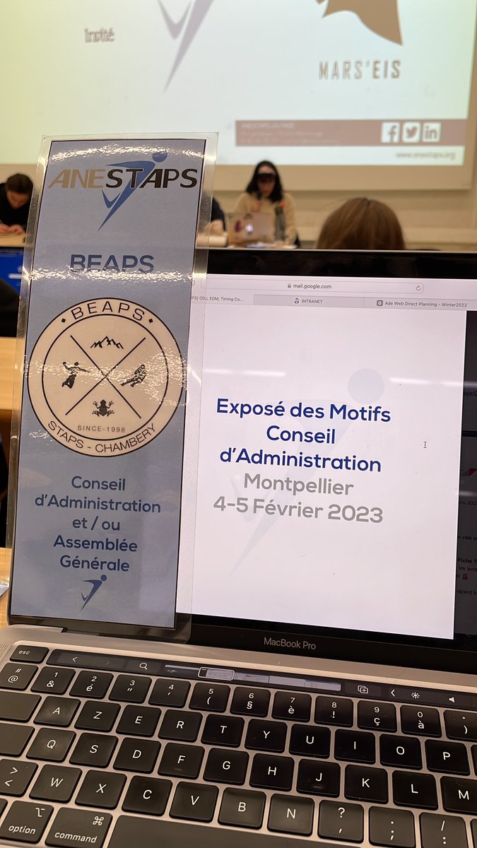 BeapsStaps's tweet image. #WEAS2023
Le @BeapsStaps est présent pour le Conseil d'Administration de l'@ANESTAPS en tant qu'administrateur représenté par @RemyDumont73.
L'occasion pour nous de parler de l'actualité des associations et des projets nationaux. 📚