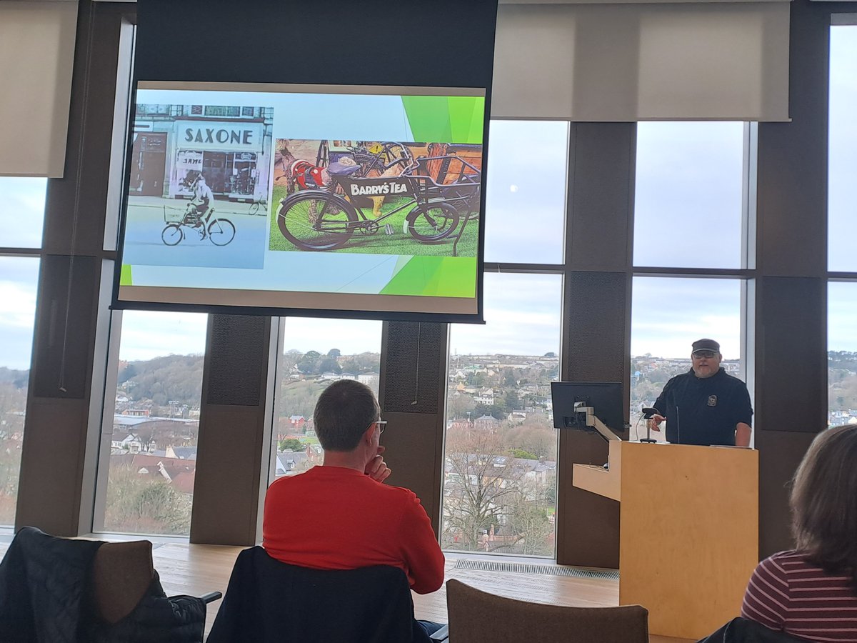 ruthhally1's tweet image. I was so hyper as a result of yday's @dutch_ish facilitated discussion that I didnt sleep.

Lack of sleep meant I didnt take a group pic from our ecargo bike session which was a #UNIC #CityLab. @UCC_civic @StephenUCCPharm 

(Cargo bikes were here long before cars took over!)