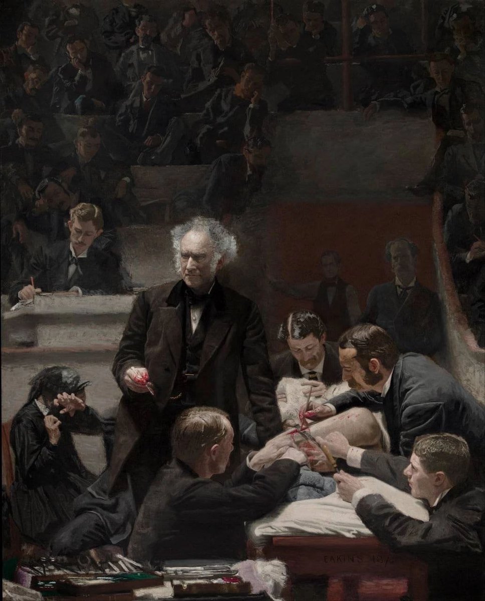 Clinic Gross, 1875 by #ThomasEakins
#art #painting #gallery #paintinglovers #PL #IFB