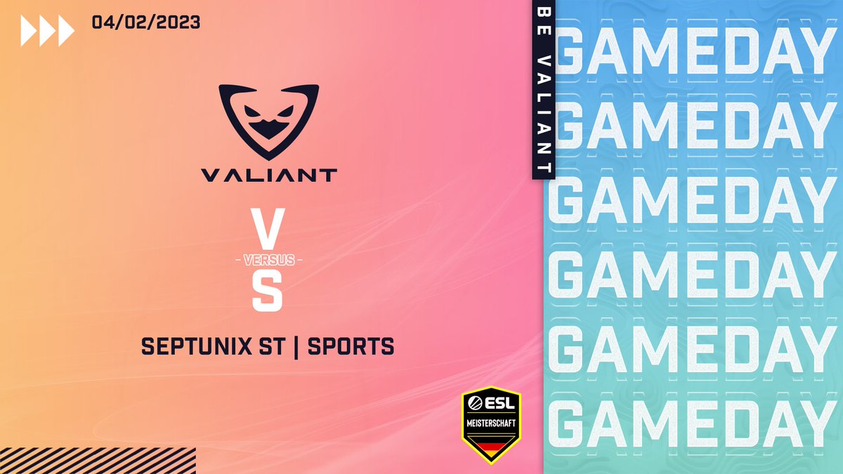 [Gameday]

What's up lads,

the pre-season cup started, and our first game starts shortly. 

🆚SEPTUNIX ST | SPORTS

📺twitch.tv/blacki9326
🎙️ @Blacki9326 &amp; <a href="/berryryder/">Dawid</a> 

tune in, enjoy and #beVALIANT