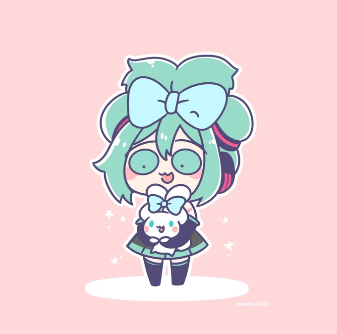 昨日ツインテールの日だったのか!!!!ミクちゃん再掲しよ 