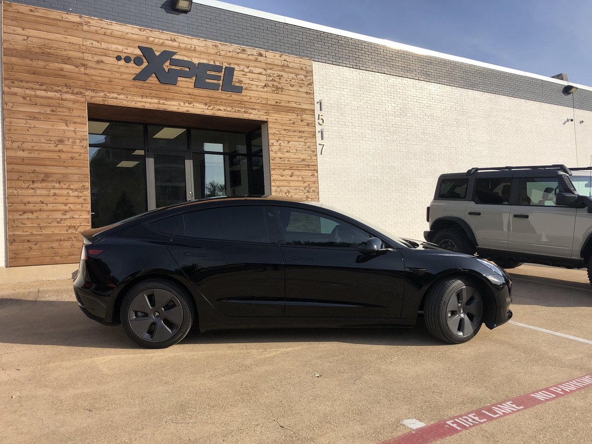 Laird7's tweet photo. After you get your #Tesla, make sure to take it by #XPEL for ceramic coat and tinted windows.
Tell @XPEL @Tesla sent you, and get 10% off price.
Discount only guaranteed at XPEL location close to Teslaโs Love Field location.
#model3longrange #M3LR
#everyoneagrees https://t.co/OaWJmKSKYf
