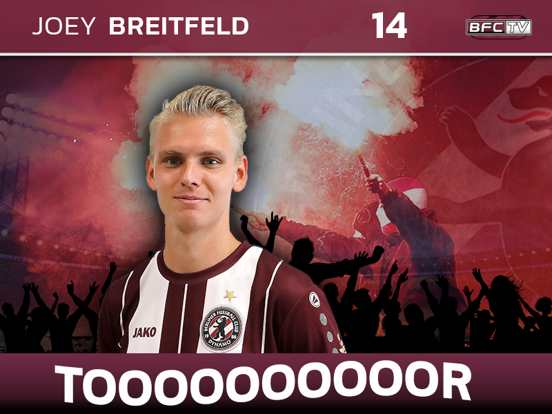BFCDynamo's tweet photo. Geburtstagsgeschenk für unseren Trainer? Joey Breitfeld erhöht auf 2:0 für unseren #BFCDynamo (70.). #BAKBFC https://t.co/Qnq98Kt2ij