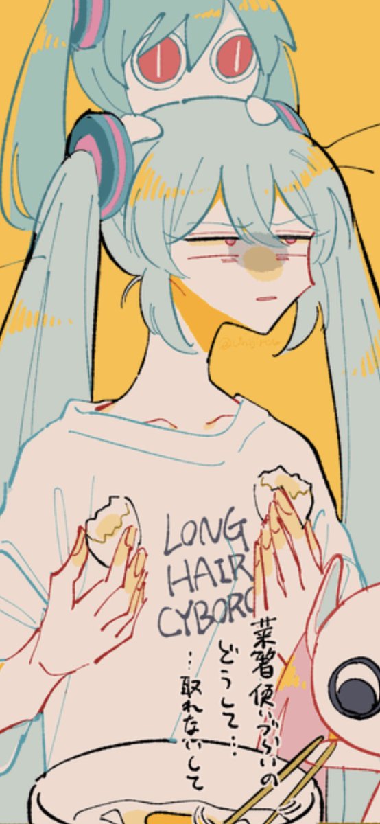 ロングヘアーサイボーグTシャツシリーズ 