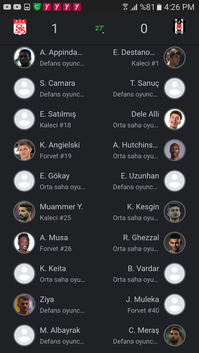 Yedeği olmayan mevkilere bak.