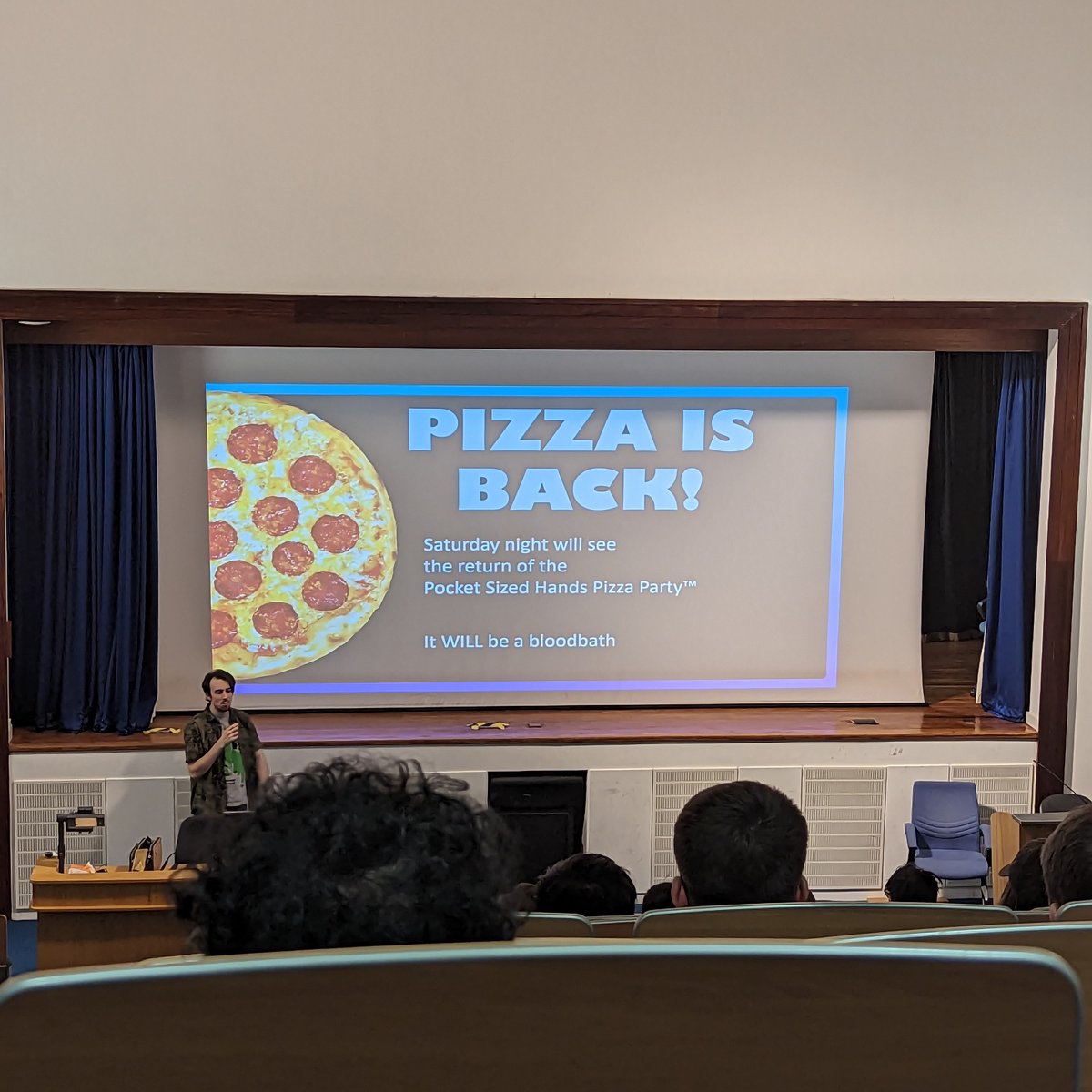 It's been a few years but this weekend we're back in person for this year's Global Game Jam! It's day 2 already and we're starting to get excited for the coveted Pocket Sized Hands Pizza Party™ this evening #AGLJam23 #GGJ23