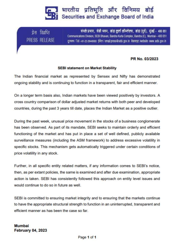 MahuaMoitra's tweet photo. This statement stands out in that it manages to state absolutely nothing of consequence!
It seems only @SEBI_India knows what action has been taken since June 2021!

 #SleepingSEBI https://t.co/UXlkUxREFt