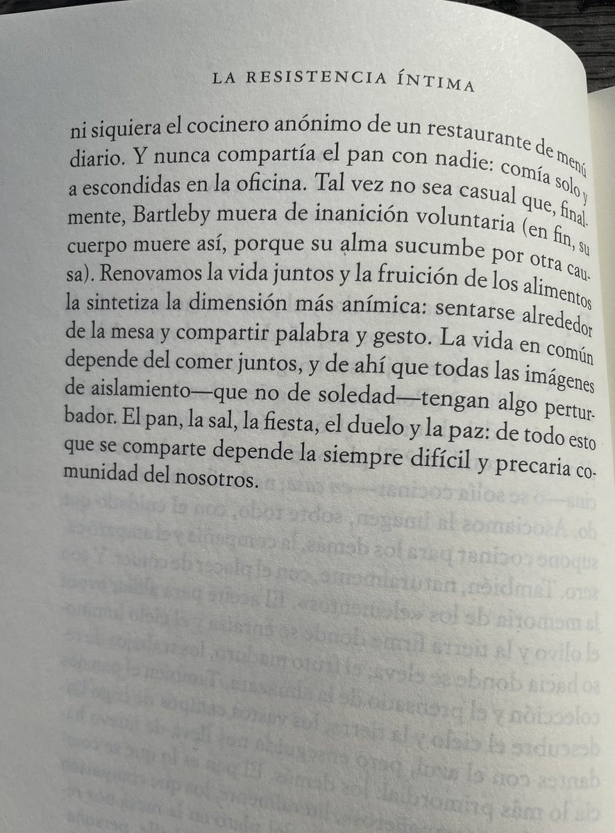 La Resistencia íntima, Josep Maria Esquirol. Ed. Acantilado Pues empezando así no puede seguir mal