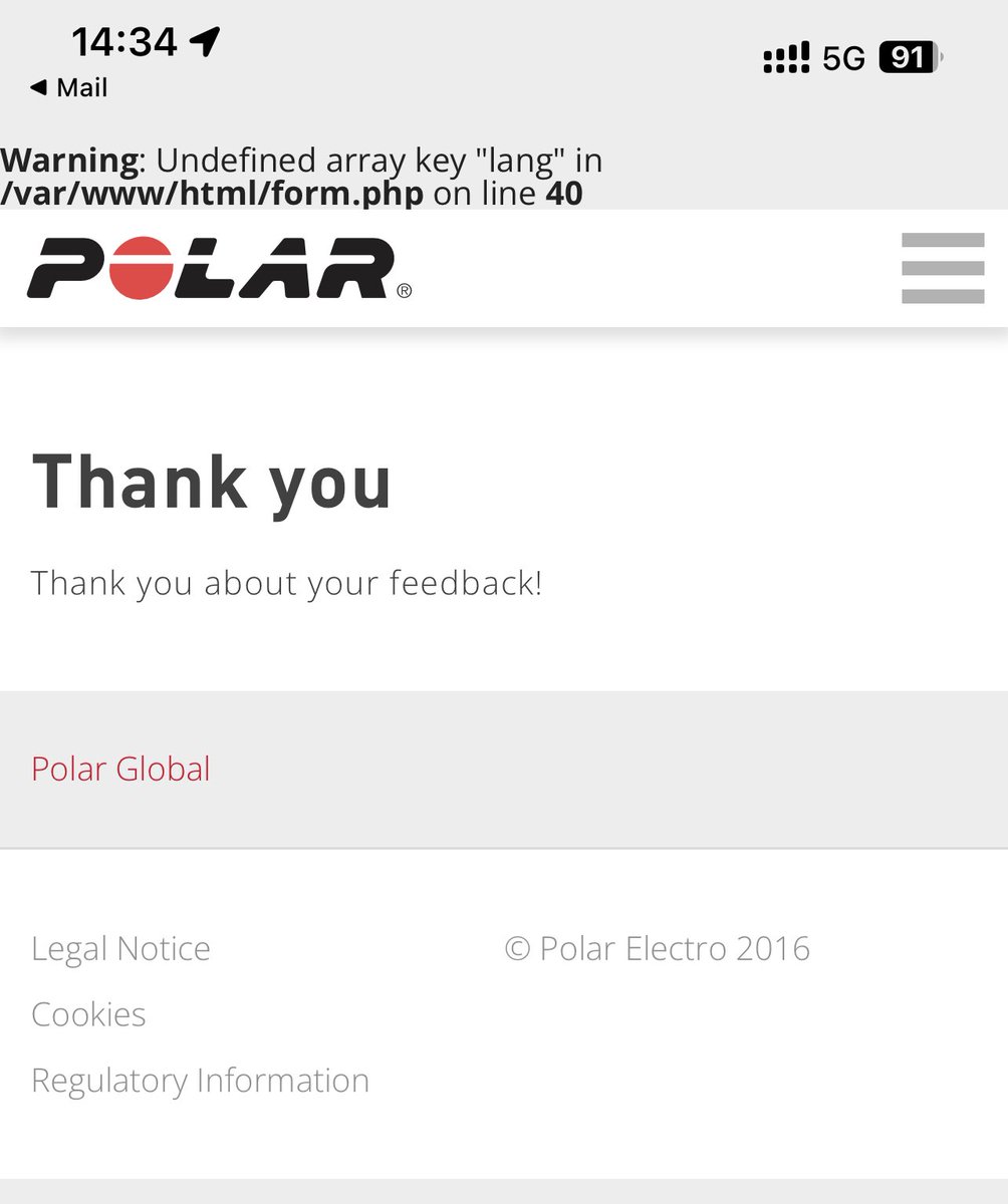 There is room for improvement here #polar #polarrunning #polarwatch