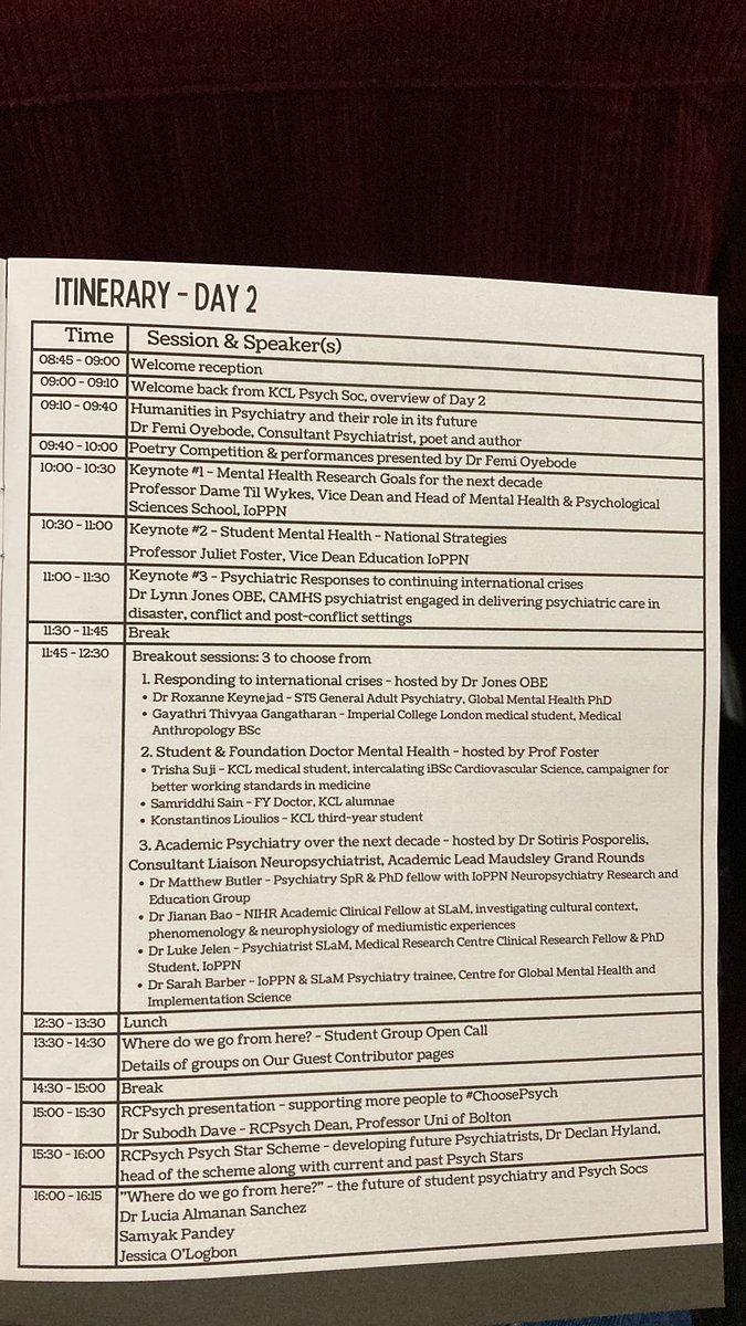 SheffPsychS's tweet image. Sheffield Psych Soc is in London for the #NSPC23 organised by @KCLPsychSoc at the @rcpsych headquarters in London 💫
Had amazing talks on military psychiatry and american psychiatry &amp;amp; capitalism! #ChoosePsychiatry