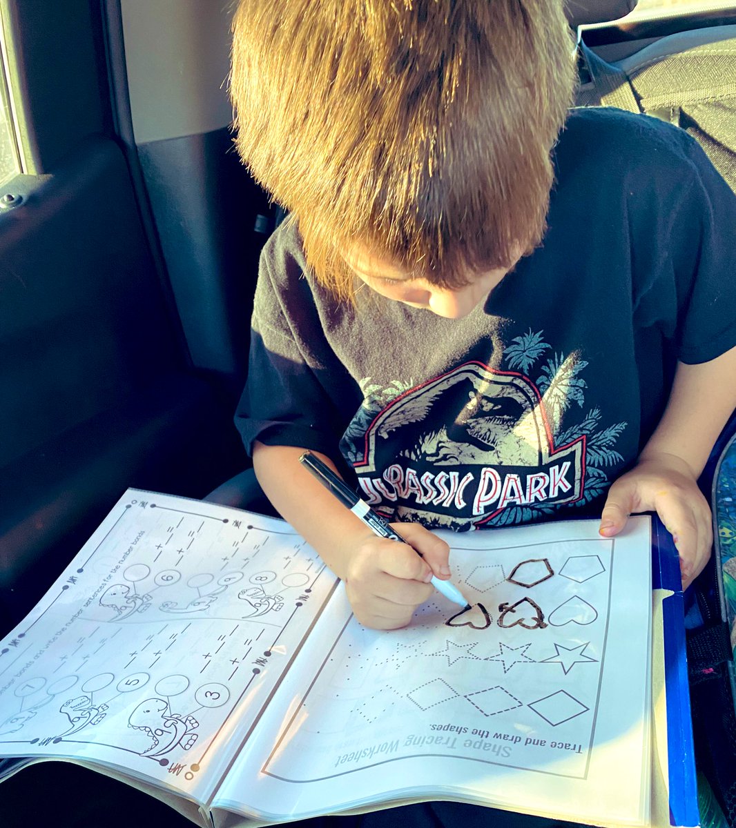 You may be a teacher/instructional coaches kid if you beg for a folder to use at home for practicing math and reading 🫶🏼 He was so excited as we chose what he wanted in there. He’s been teaching family how to do them as “stations” and deciding Must Do’s @NISDMichael #NISDBLIA