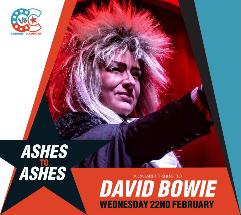cabaretVScancer's tweet photo. Ashes to Ashes the ULTIMATE cabaret tribute show to the late great David Bowie! 

https://t.co/Zuisn2hVw0

We return to Bethnal Green Working Men's Club @bgwmc for our traditional Ash Wednesday celebration of #DavidBowie Wednesday February 22nd 2023!

#bowie #cabaret #charity https://t.co/1qDrYBcERx