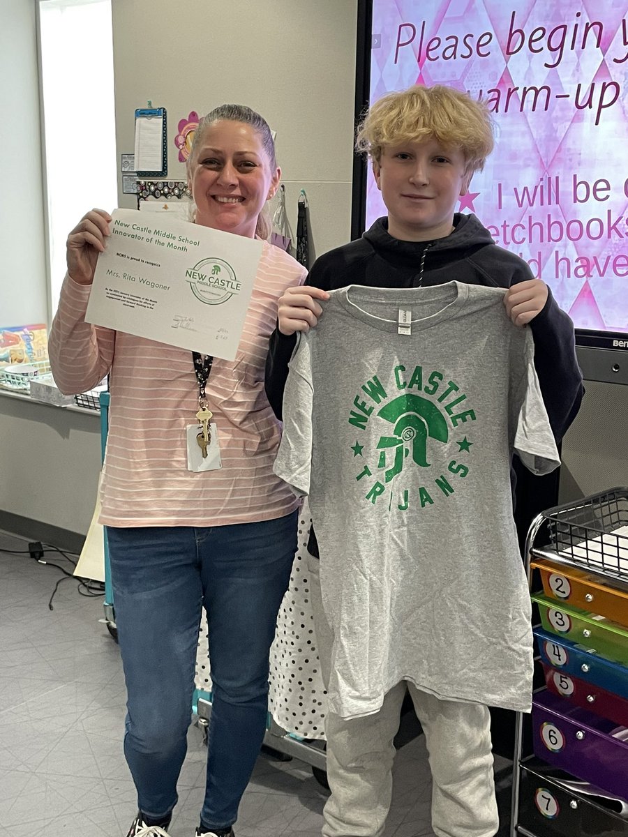 JWhiteNCMS's tweet photo. Great to recognize students who demonstrate NCMS expectations! #RespectfulResponses
#OnTimeArrivals 
#DestinationGraduation https://t.co/6DEm76QWJ4