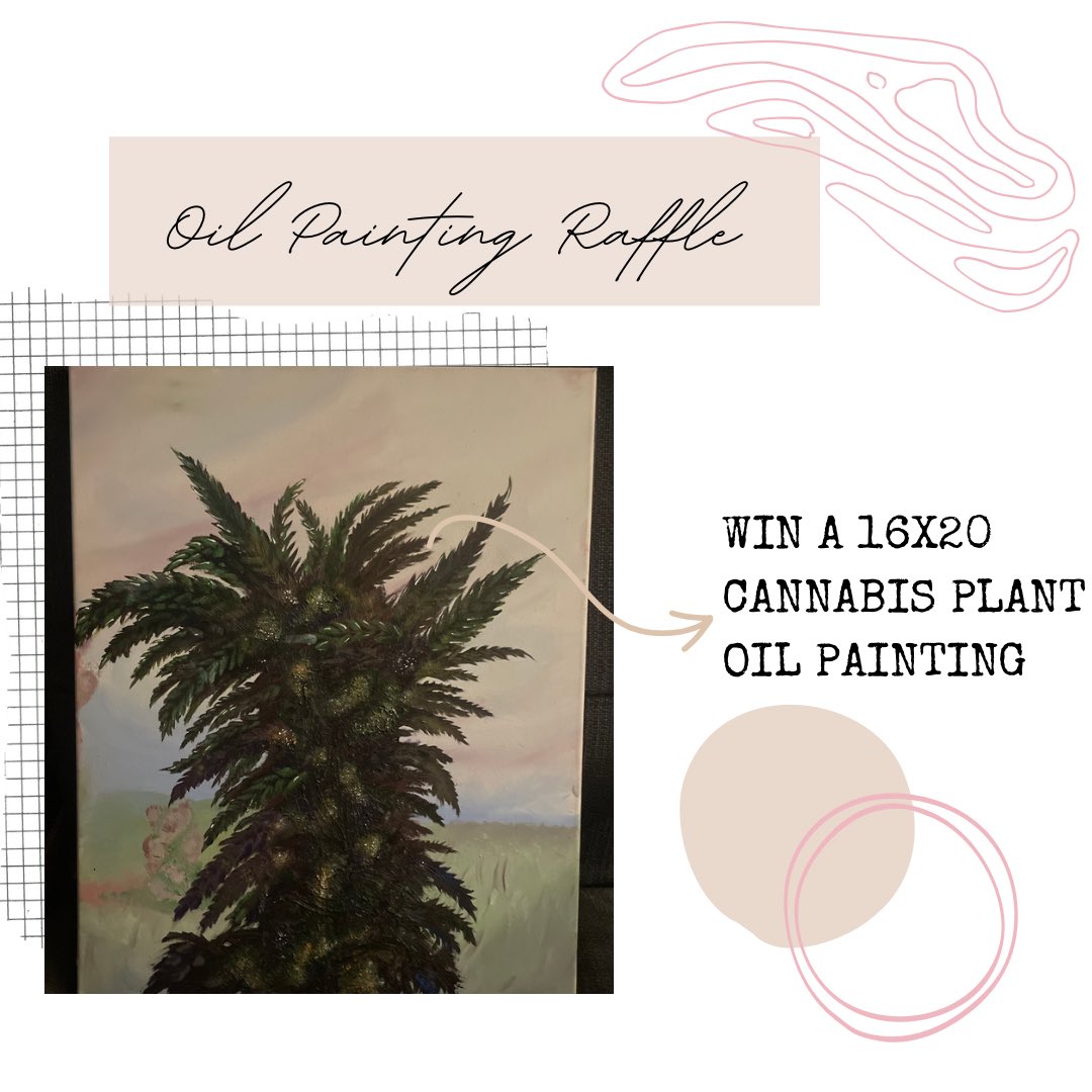 ElevateCrate's tweet photo. 🚨RAFFLE TICKETS NOW AVAILABLE
⬇️ Link in the comments below! 
RT &amp; Like for 1 FREE Entry 
U.S.A. ONLY !
#mmemberville #cannabisplant #cannabislife #oilpainting https://t.co/VrMWslfY25