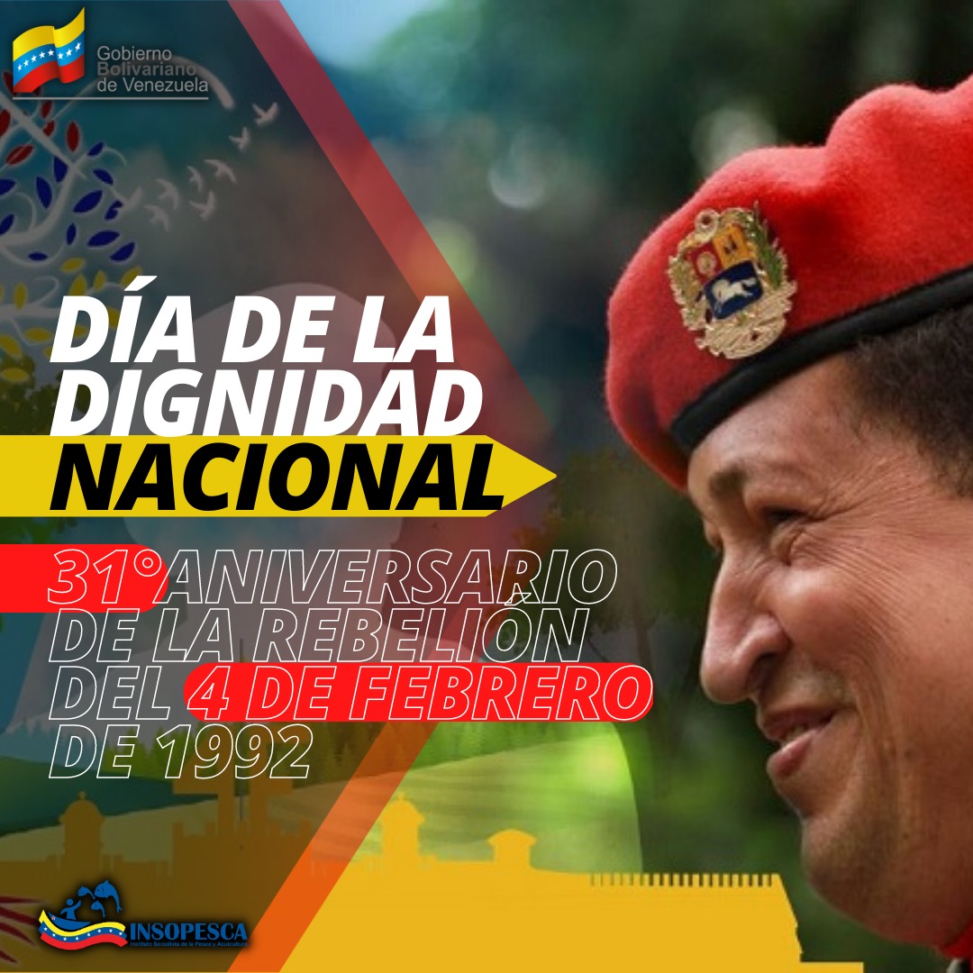 #4FReblionContraElImperio Fecha de ruptura y cambio en el devenir de Venezuela. Abrió un porvenir que transitamos. Conocimos a un Líder que asumió la responsabilidad, conocimos al Comandante Chávez. Nunca volverá la conciliación de las élites. La Patria avanzará y vencerá!