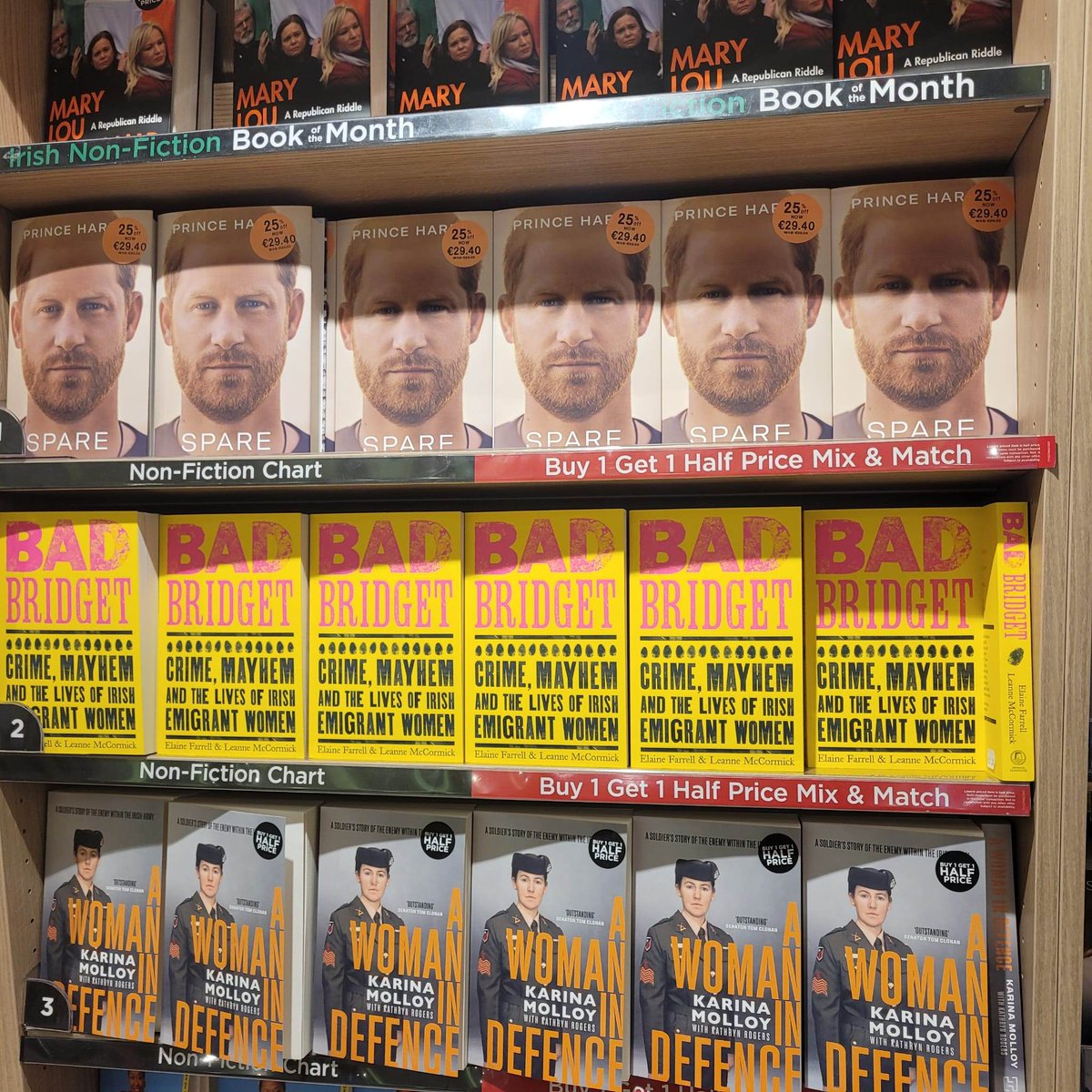 BadBridget's tweet photo. I mean, what?! #BadBridget is #2 in non-fiction at Dublin Airport!!

Thank you so much to everyone who bought the book, and for all the support! Though we're starting to get a sense of how it feels to be #2 to a prince!

@QUBelfast @QUBResearchAHSS @UUHistory @UlsterArts https://t.co/KYdhHjDZ9T