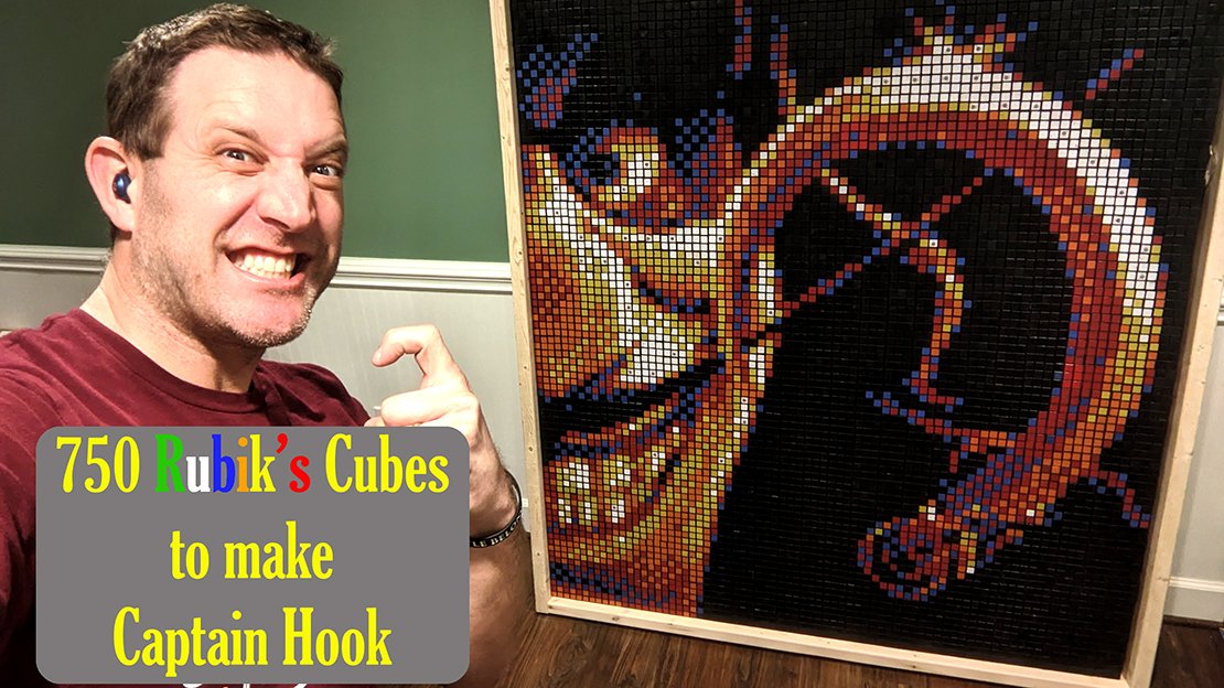 burlyn88's tweet photo. Disney Villains Series:
Captain Hook made out of 750 Rubik's Cubes

https://t.co/VXqzRK5bVv https://t.co/FRbY6nfVb4