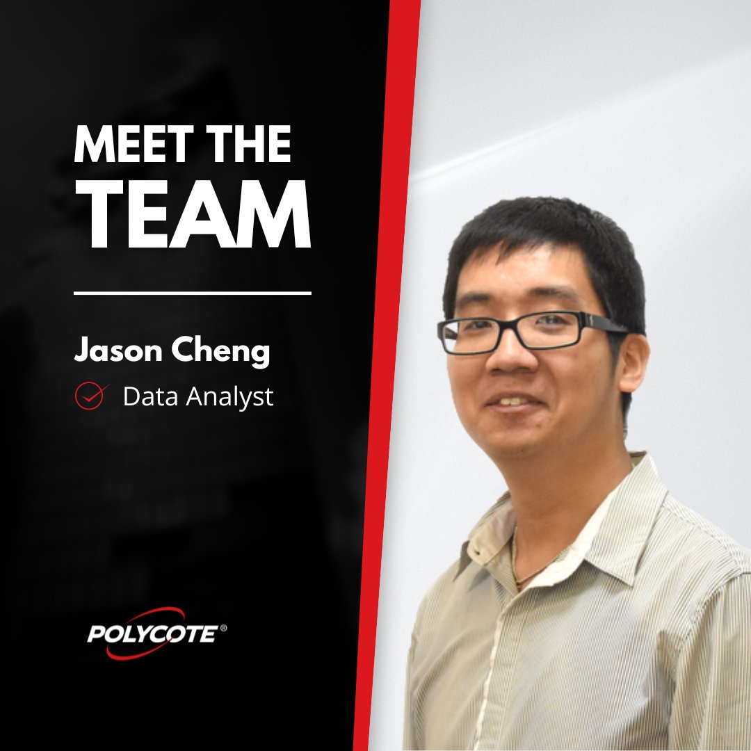PolycoteUK's tweet image. Meet Jason Cheng, our Data Analyst.

A long standing member of the team, Jason is a whiz with data ... whatever you need is produced as if by magic! A very valuable team member.

#polycote #polycotepro #team #construction #dataananalyst #industrial #warehouse #garage #meettheteam