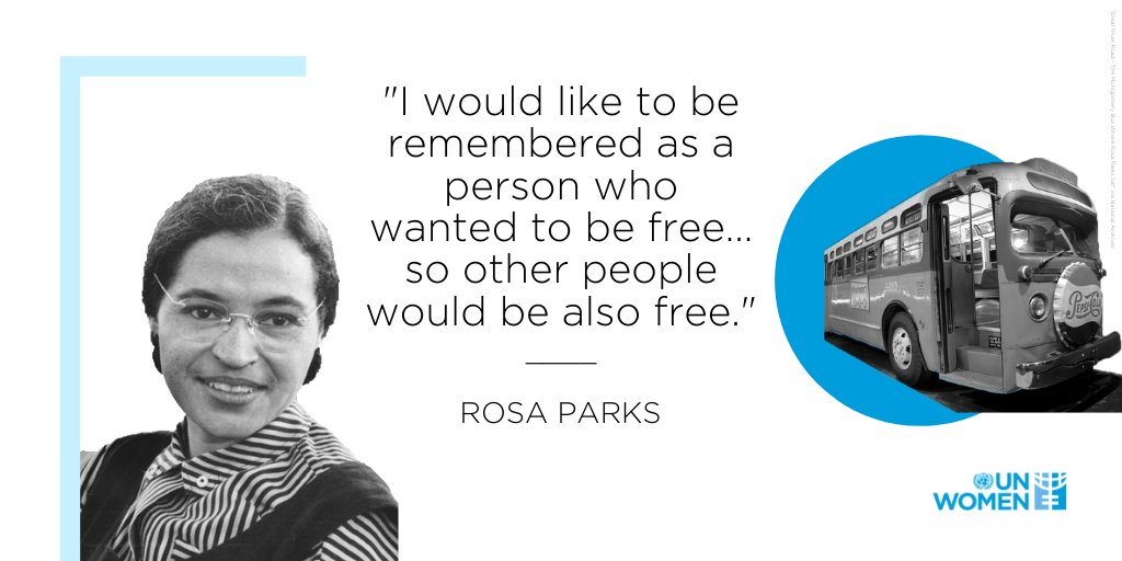 Rosa Parks, born #OnThisDay in 1913, was an American civil rights activist who refused to give up her seat on the bus as an act of resistance to segregation. She reminds us of the importance of speaking up for equality and rejecting racism. #BlackHistoryMonth