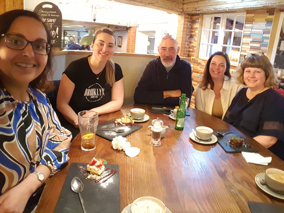 Lovely catch-up lunch today for the continence team 😊 #greatfoodgreatcompany