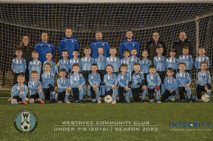 Thank you so much to Integrity ISS for sponsoring our 2016s’ new home kit - it looks fantastic. We really appreciate your support, as does all of the team. We appreciate you coming out last night to meet the squad 🔵⚪️⚫️ #WeAreAllWestdyke