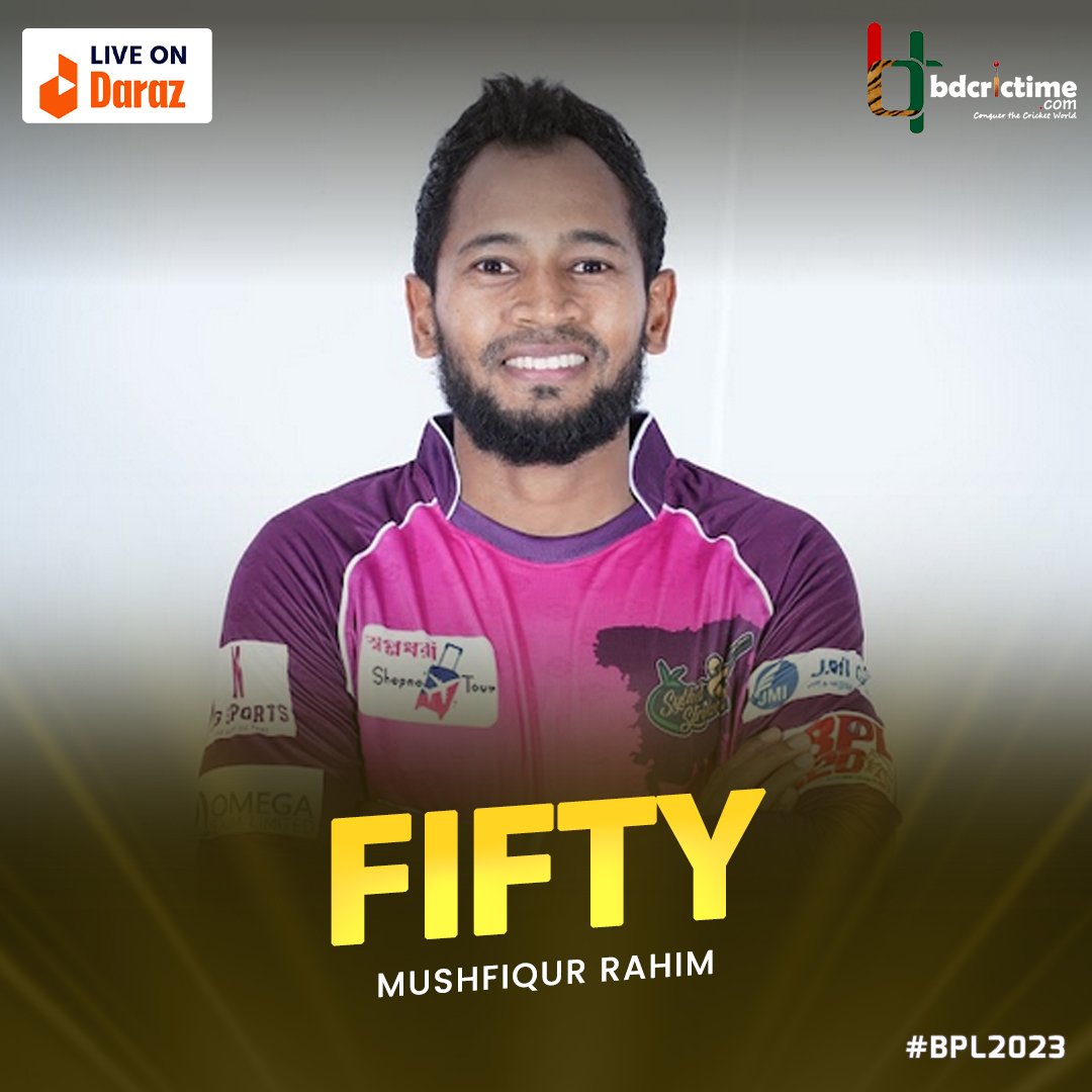 BDCricTime's tweet photo. Fifty in 30 balls, 1st for Mushfiq in #BPL2023
Live- https://t.co/RJFAfsPM1k
#RRvSS https://t.co/SOGX919mGK