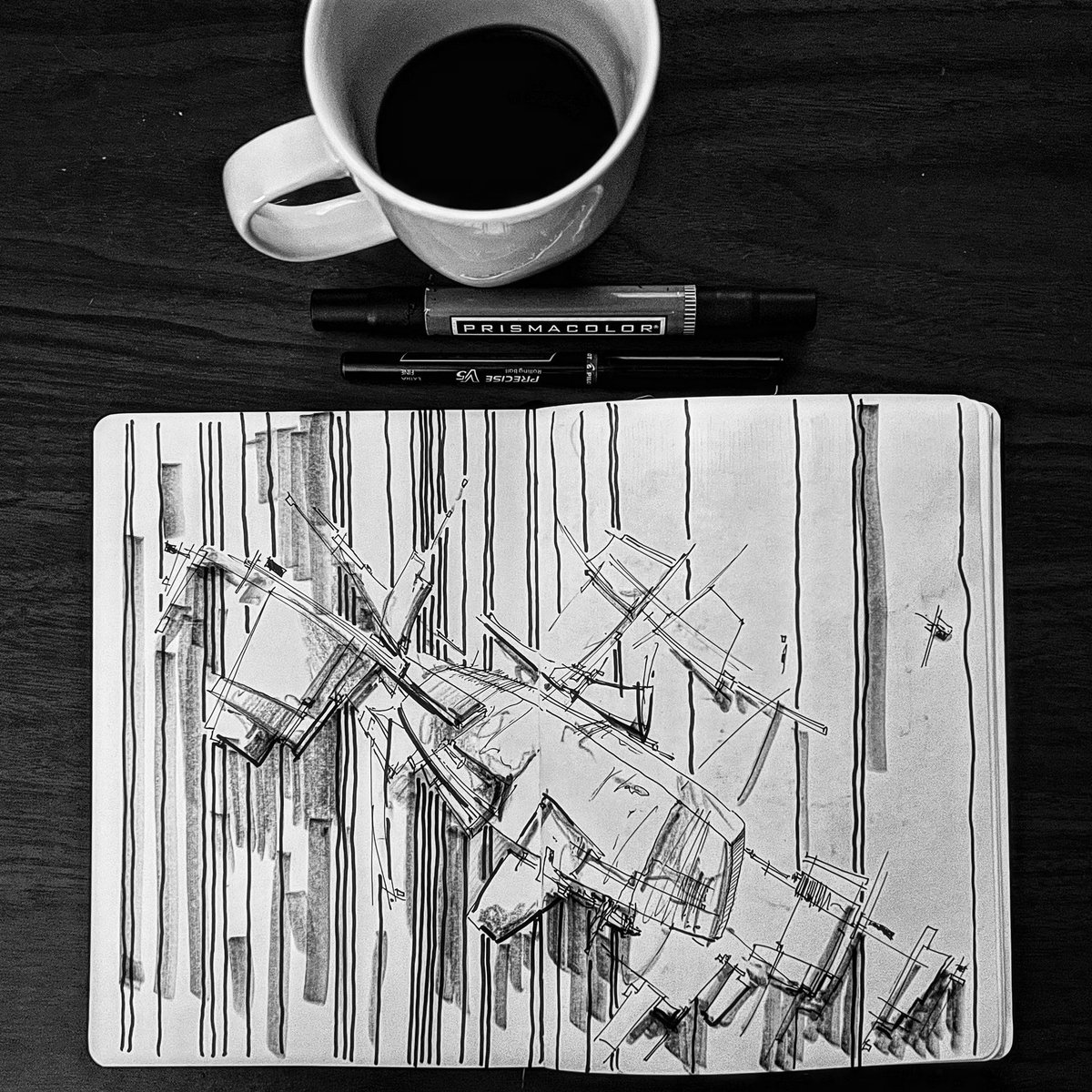 Take a listen #coffeesketch Ep 108 - 
“Horizontal and Vertical Citymaking' or ‘tilting at windmills of composition’ includes a walkabout in downtown Austin for a peek @snohetta’s welcome new work @BlantonMuseum | #art #architecture #podcast #austin #flint buzzsprout.com/272902/1217713…