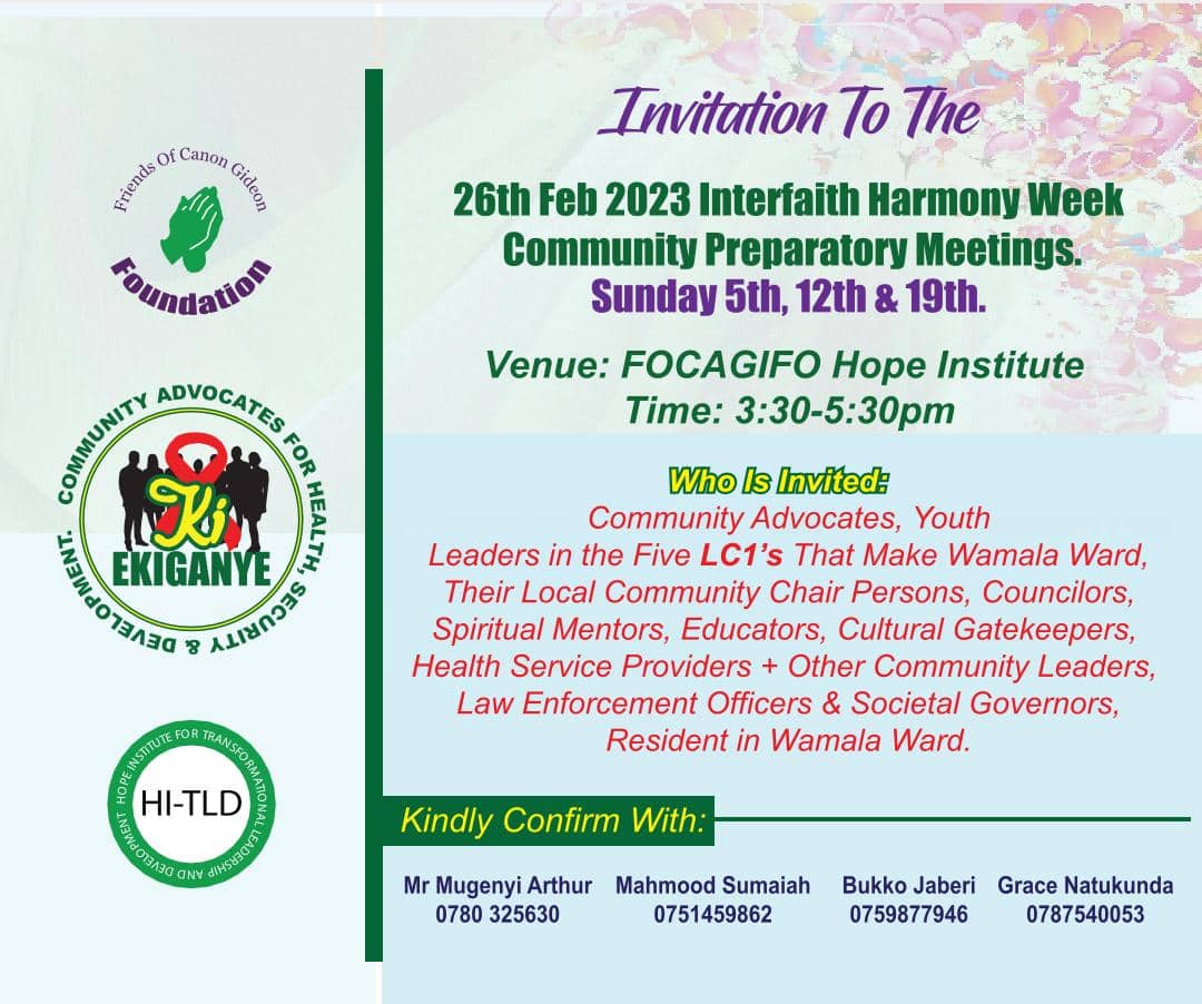 Kindly Join Us Friends <a href="/curious_youths/">Curious Youths Uganda</a> <a href="/canon_friends/">Friends Of Canon Gideon Foundation.</a> <a href="/GirlsAct_Uganda/">GIRLS ACT UGANDA</a> <a href="/YCYInitiative/">Yimuuka Children And Youth Initiative</a> @BridgetDivineOJ <a href="/MugaluNathan/">Rev.Nathan Balirwana Mugalu</a> <a href="/UNAIDS_UG/">UNAIDS Uganda</a> <a href="/Nawanyagaglori1/">HON. NAWANYAGA GLORIA</a> <a href="/OwomugishaImmac/">Owomugisha Bazare Immaculate</a> <a href="/ConsueloGrace/">GRACE NAYIGA</a> <a href="/NelsonMusoba/">Dr. Nelson Musoba</a>