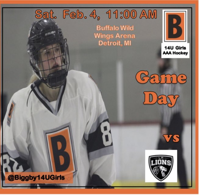 Day two of the Premier Ice Prospects Motor City GirlsFest featuring #82 Anna Sellis (who had an amazing snipe goal!). 
Today we face LA Lions! Fire Up Biggby 14U girls! 
#rollbeans