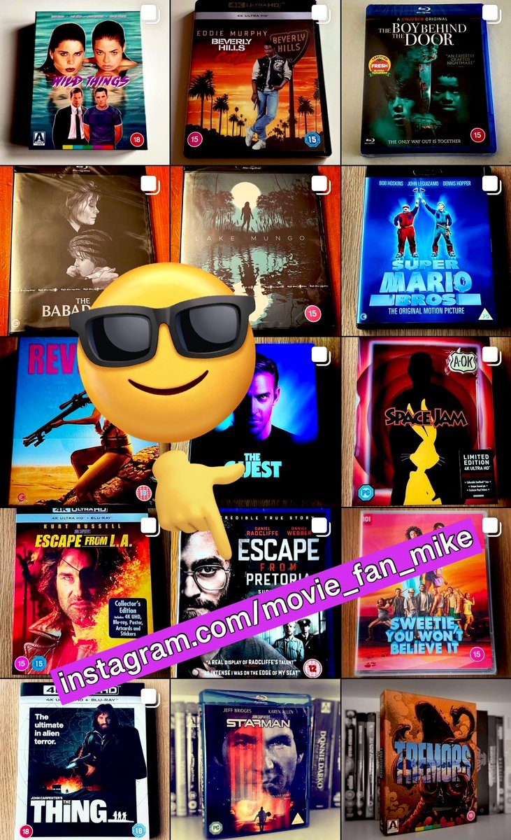 Movie_Fan_Mike's tweet photo. Are you a fan of #PhysicalMedia? Why not give me a follow on that photo app that Elon tried to ban us from mentioning? π I post loads of physical media releases on there, do reviews, etc.
#ShamelessPlug #InstaWhat #Promotion https://t.co/Zl6NDPTqNK