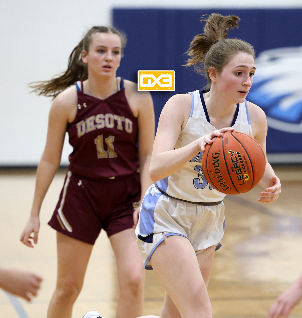 NBGX3Media's tweet photo. 1-30-23 The De Soto girls basketball team earned its first win of the year after topping Weston 57-56 in 2OT Monday night.
#dspirates #westonsilvereagles #wisgb https://t.co/pDs7PqXtKW