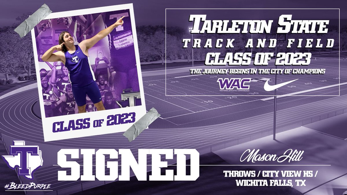 Been waiting to post this but it's been worth it. My next chapter in life will be throwing for <a href="/TarletonXCTrack/">Tarleton State XC & TF</a>. Thank to everyone that has helped me along the way! Excited for the future! <a href="/CVMustangs/">City View Athletics</a>