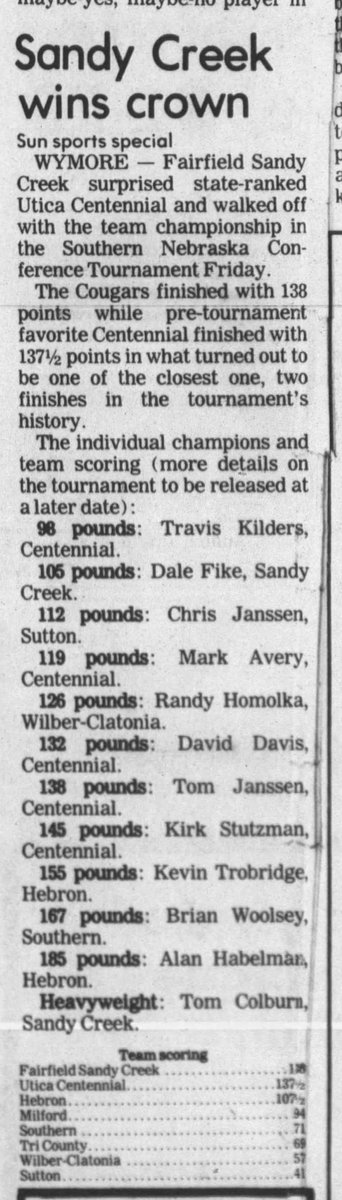 SuitUpVarsity's tweet photo. The Beatrice paper also had a nice picture of the Odell at Adams girls Homesteader final and a story on Sandy Creek winning SNC wrestling. https://t.co/zkW4T1aCYn