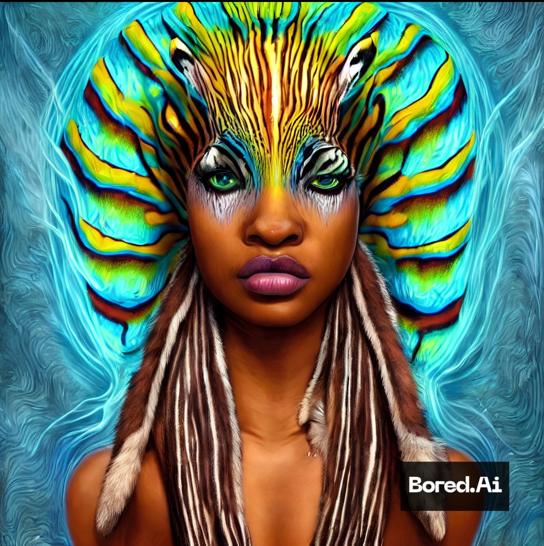 mrpoizonous's tweet photo. Hybrid Creatures #hybrids #zebra #afrofuturism #goddess #nubianart #animals #scifi #abstractart #conceptart #text2art #aiartwork #aiartist #mrpoizonous #boredai #pictures #aiartcommunity #posterart #digitalpainting #digitalart https://t.co/zngNQav8bg